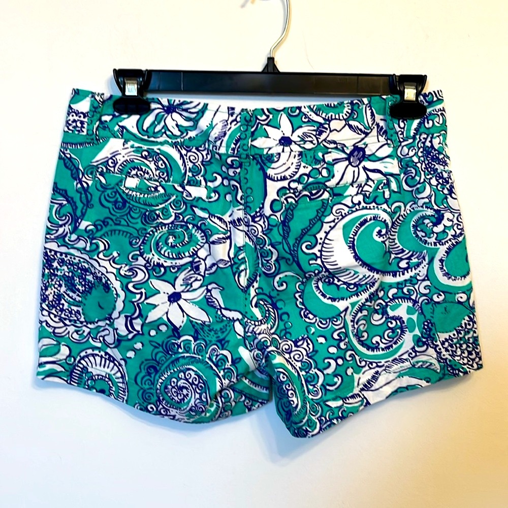 LILY PULITZER Floral‎ Shorts Sz 8 - Picture 2 of 11